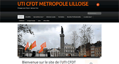 Desktop Screenshot of cfdt-metropolelilloise.fr